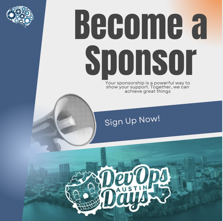 Become a sponsor post in blue and teal